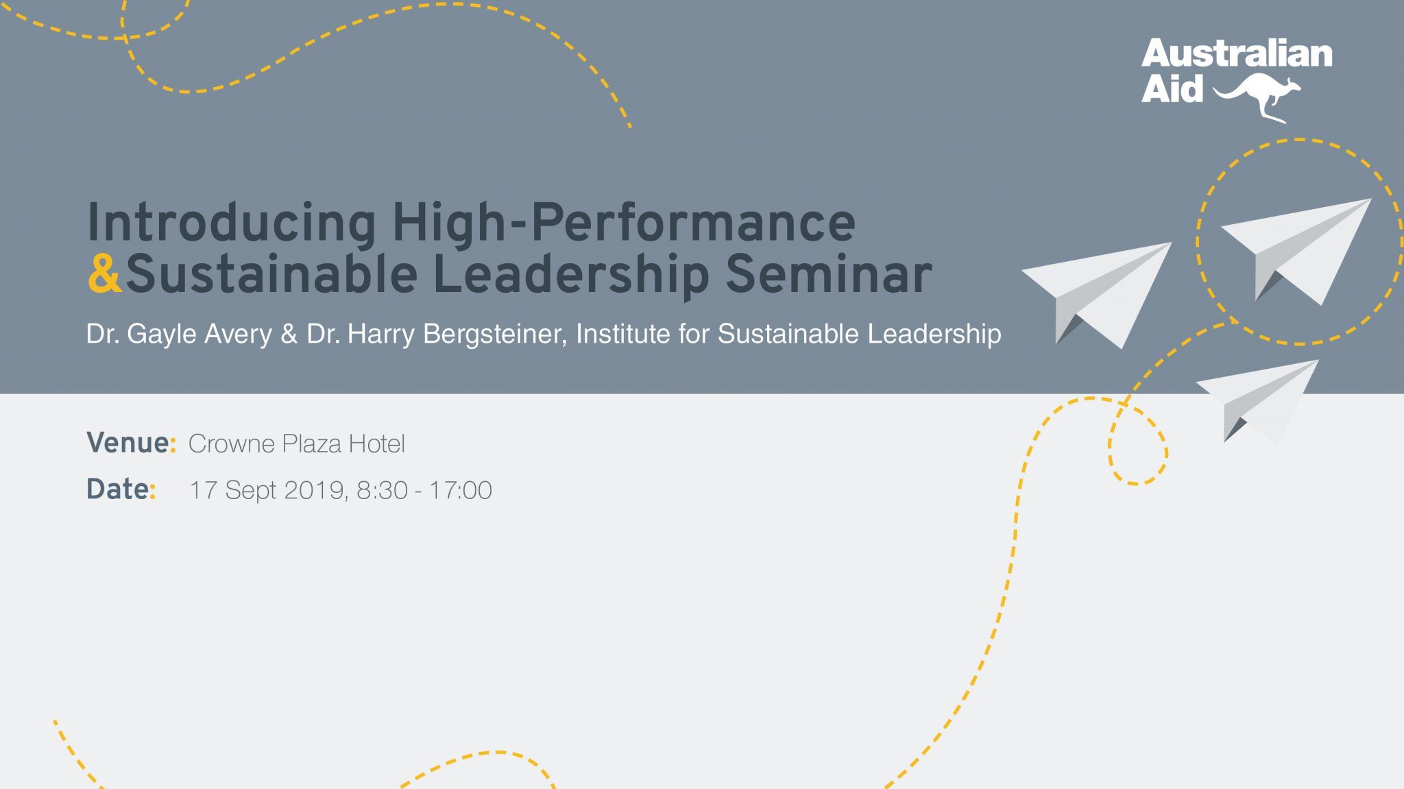 High Performance & Sustainable Leadership Seminar