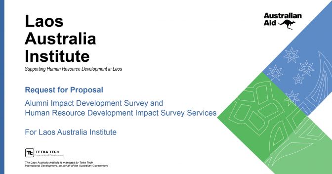 Request for Proposal Alumni Impact Development Survey and Human Resource Development Impact Survey Services For Laos Australia Institute