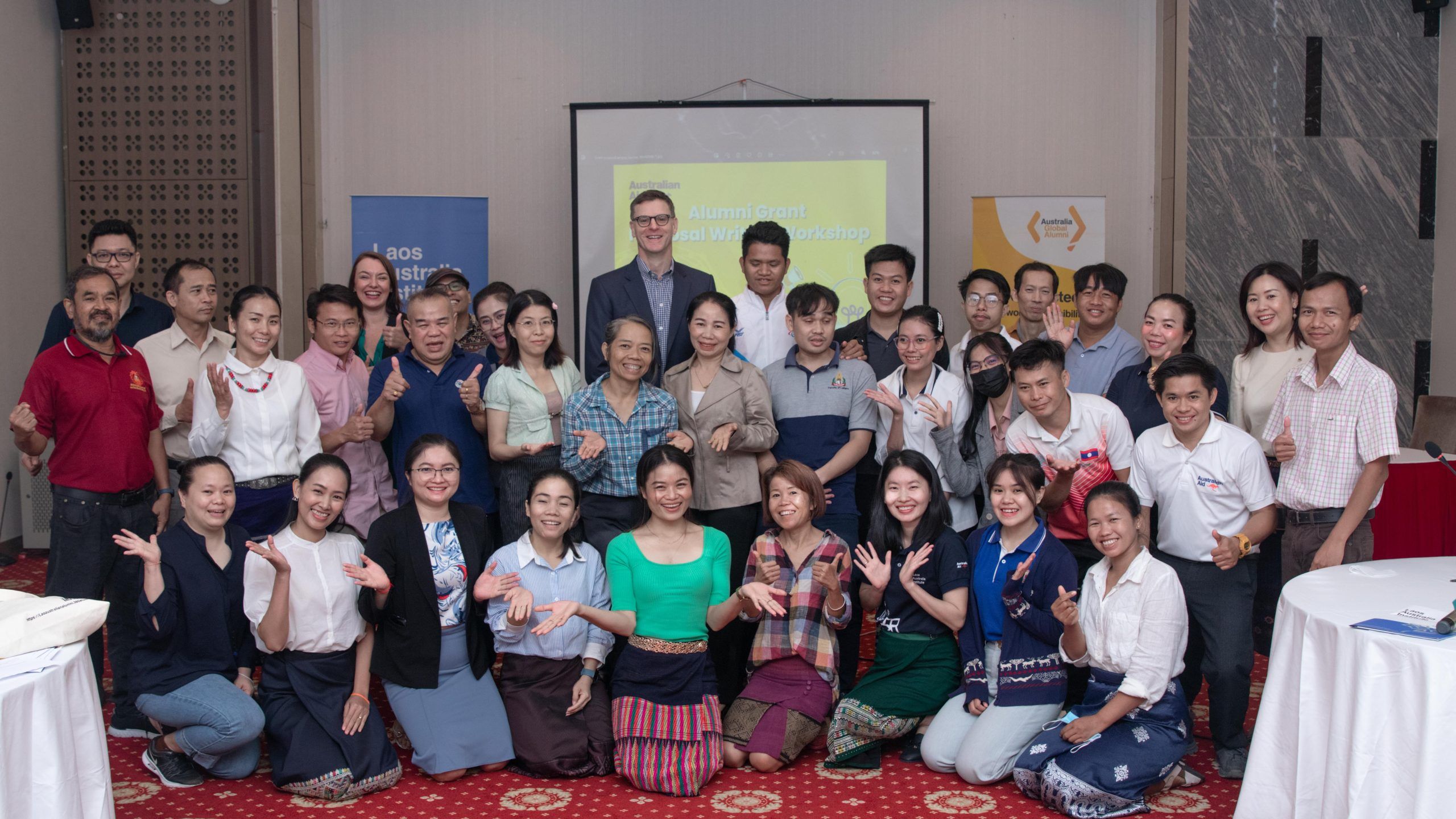 We are pleased to congratulate a select number of Australian alumni on the successful completion of the `Proposal Grants Writing for Lao’ training.
